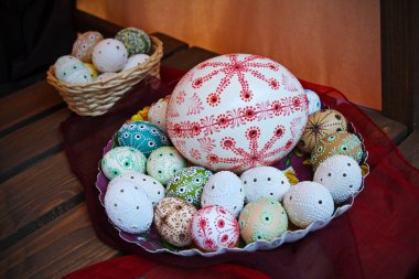 Slovaklı Paskalya yumurtası sepeti.