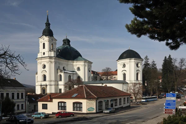 Mariakerk Jachthaven Sekte Krtiny Tsjechische Republiek — Stockfoto