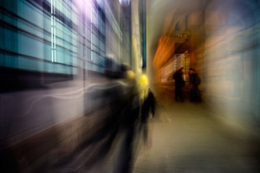 Bratislava 'daki şehir hayaletleri, soyutlama, Slovakya.