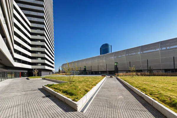 Futbol stadyumu Slovan Pasienky, Bratislava, Slovakya.