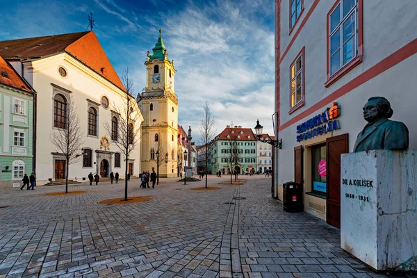 Gamla Rådhuset Stora Torget Bratislava Slovakien — Stockfoto