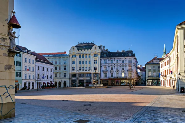 Plac Hlavne Rynek Główny Bratysława Słowacja — Zdjęcie stockowe