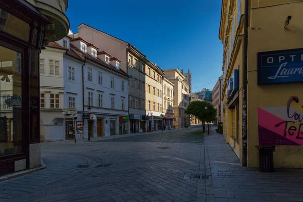 Leere Stadt Wegen Coronavirus Leere Panska Straße Bratislava Slowakei — Stockfoto