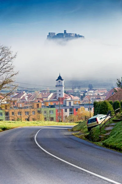 Sisli Içten Unesco Spis Podhradie Slovakya Daki Yedek Kale — Stok fotoğraf