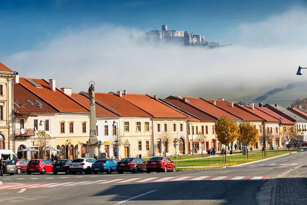 Spis Zamek Mgle Unesco Spisza Podhradie Centrum Miasta Słowacja — Zdjęcie stockowe