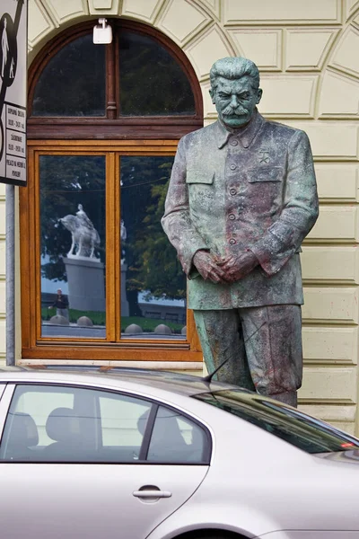 Estátua Líder Ditador Estaline Bratislava Eslováquia — Fotografia de Stock