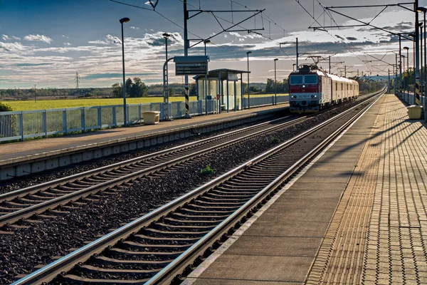 Stazione Ferroviaria Pezinok Grinava Slovacchia — Foto Stock