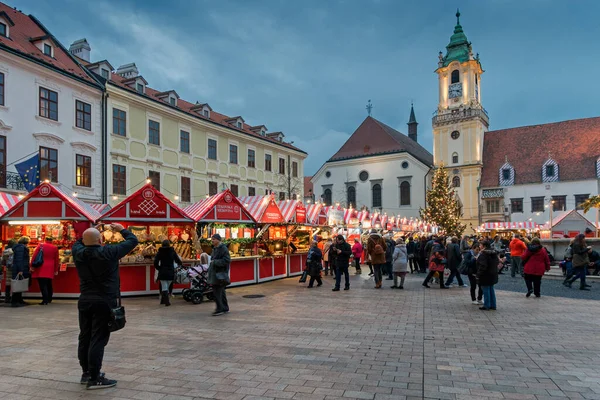 Mercados Navidad Bratislava Eslovaquia — Foto de Stock