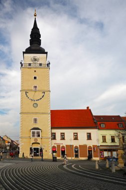 Trnava 'da kule, meydan, Slovakya.