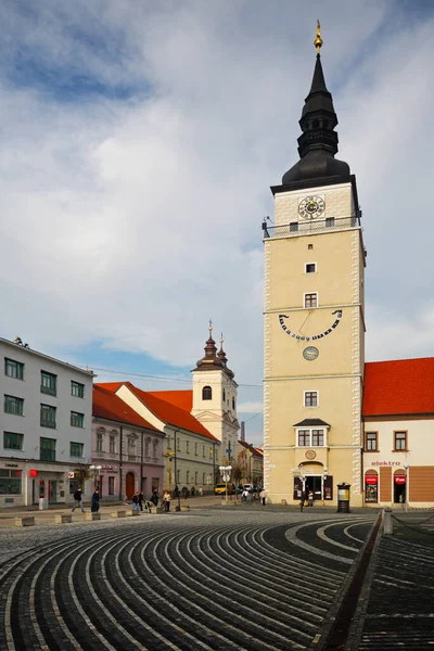 Torre Trnava Plaza Eslovaquia — Foto de Stock