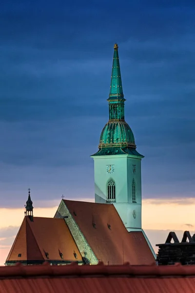 Gotische Kathedraal Van Martin Kroningskerk Bratislava Slowakije — Stockfoto