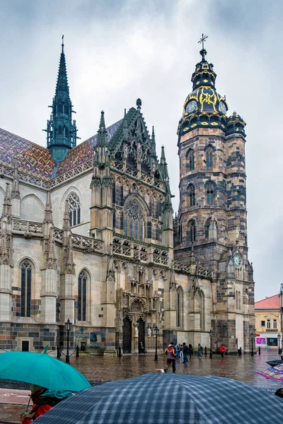 Die Gotische Kuppel Der Heiligen Elisabeth Ist Die Größte Kirche — Stockfoto