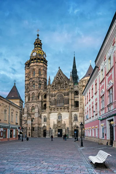 Dôme Gothique Sainte Elisabeth Est Grande Église Slovaquie — Photo