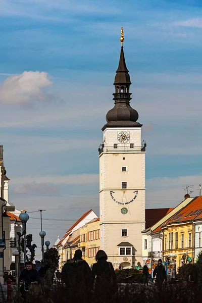 斯洛伐克Trnava广场上的塔楼 — 图库照片