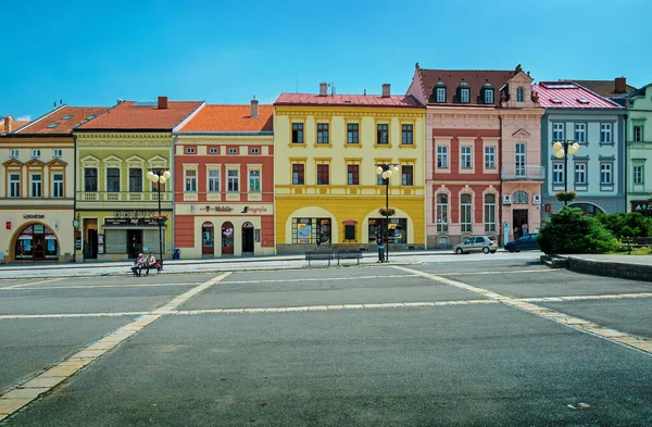 Meydan, Aziz heykeli, Valasske Mezirici, Çek Cumhuriyeti.