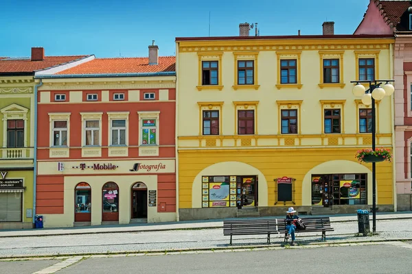 Stadtzentrum Valasske Mezirici Tschechische Republik — Stockfoto