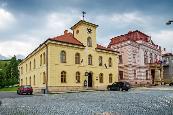 Gemeentehuis Hotel New Town Hall Vsetin Tsjechië — Stockfoto