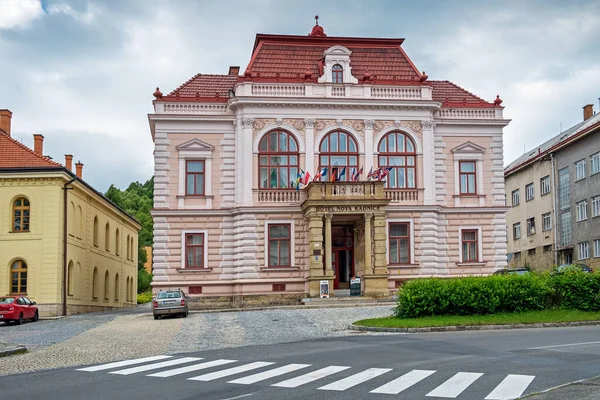 Vsetin Câmara Municipal Hotel New Town Hall Vsetin República Checa — Fotografia de Stock