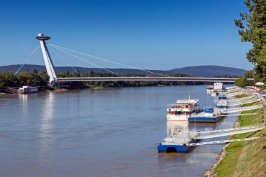 Tuna, Bratislava, Slovakya 'daki SNP Köprüsü.