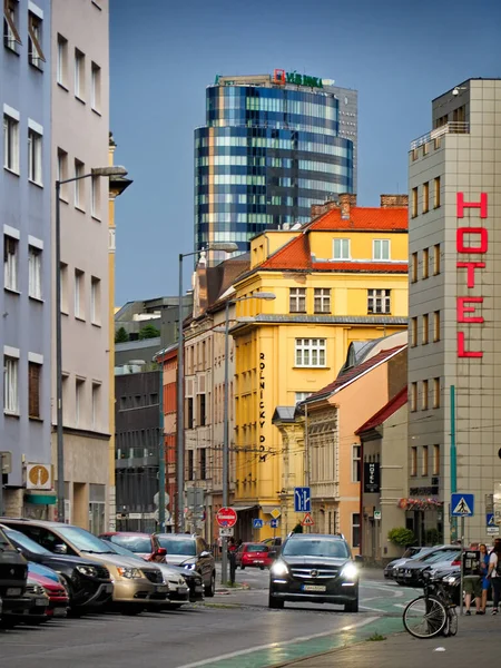 Dunajska Straße Bratislava Donau Straße Hotel Altstadt Slowakei — Stockfoto