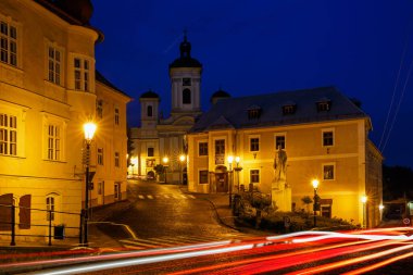 Gece kasabası Banska Stiavnica, UNESCO, Slovakya