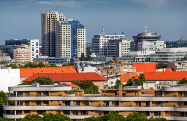 Modern mimari, bratislava, binalar, Slovakya.