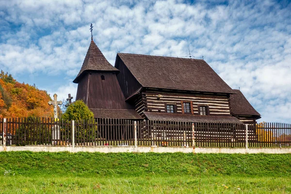 Brezany Kościół Łukasza Ewangelisty Słowacja — Zdjęcie stockowe