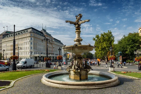 Ganymedes Fountain Pozsony Szlovákia — Stock Fotó