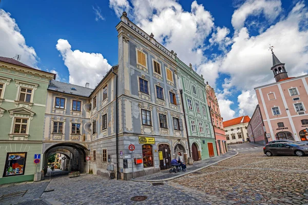 町Jindrichuv Hradec 歴史的な町 チェコ共和国 — ストック写真
