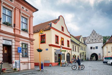 Çek Cumhuriyeti Trebon 'da Sokak.