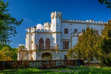 Neo-Gothic chateau in Rusovce, Bratislava, Slovakia clipart