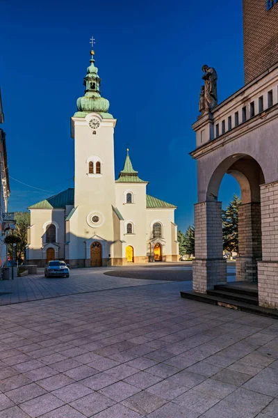 Katholieke Kerk Van Andrew Ruzomberok Slowakije — Stockfoto