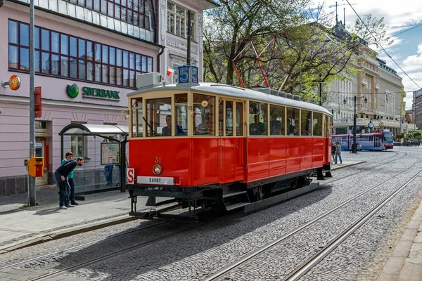 Zabytkowy Tramwaj Bratysława Słowacja — Zdjęcie stockowe