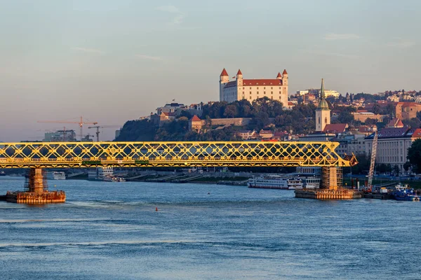 布拉迪斯拉发 建造新桥梁 斯洛伐克 — 图库照片