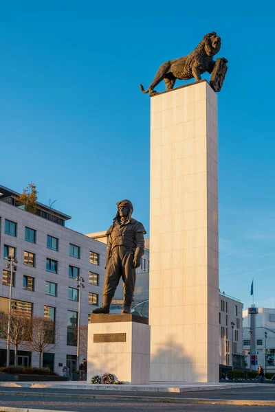 General Milan Rastislav Stefanik Founder Czechoslovakia Eurovea Bratislava Slovakia — Stock Photo, Image