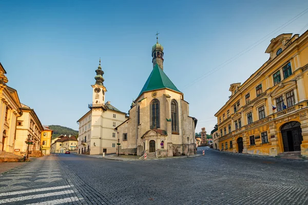 Εκκλησία Της Αγίας Αικατερίνης Banska Stiavnica Σλοβακία — Φωτογραφία Αρχείου