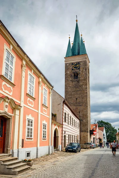 Kostel Ducha Telč Česká Republika — Stock fotografie