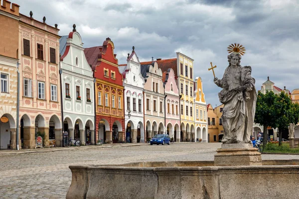 Telc Square Czech Republic — 图库照片