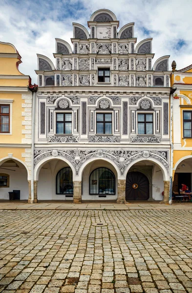 Telč Dům Portréty Králů Česká Republika — Stock fotografie