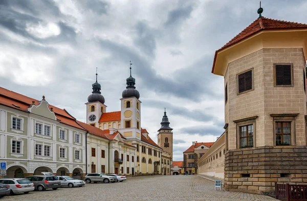 Telc Square Τσεχική Δημοκρατία — Φωτογραφία Αρχείου