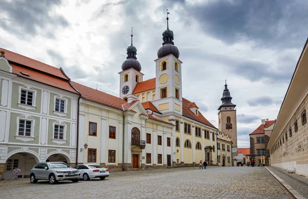 Telc Square Czech Republic — Stock Photo, Image