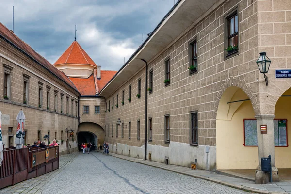 Porta Entrada Para Cidade Telc República Checa — Fotografia de Stock