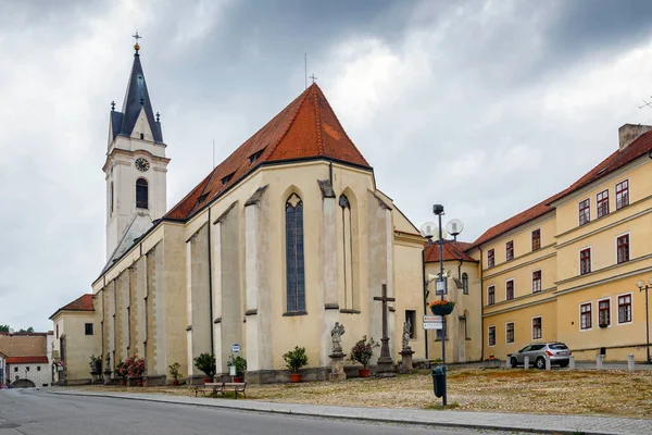 Entrada Iglesia Jilji Trebon República Checa — Foto de Stock