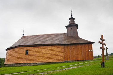 Aziz Luke Katolik Ahşap Kilisesi, Ahşap kiliseler, Krive, Slovakya.