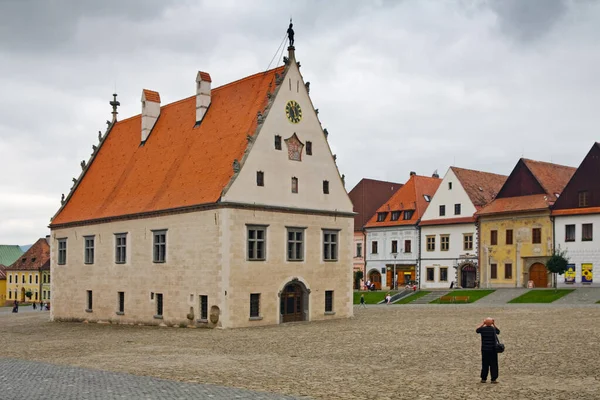 Place Historique Médiévale Mairie Bardejov Unesco Slovaquie — Photo