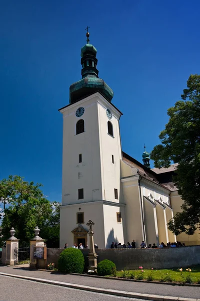 Kościół Marcina Buchlovicach Czechy — Zdjęcie stockowe