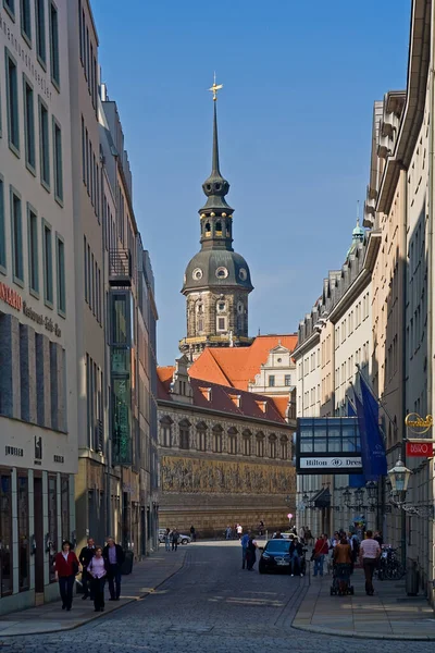 Catedral Santíssima Trindade Dresden Centro Histórico Praça Alemanha — Fotografia de Stock