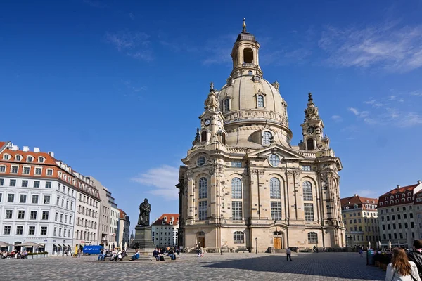 德国德累斯顿的Frauenkirche — 图库照片