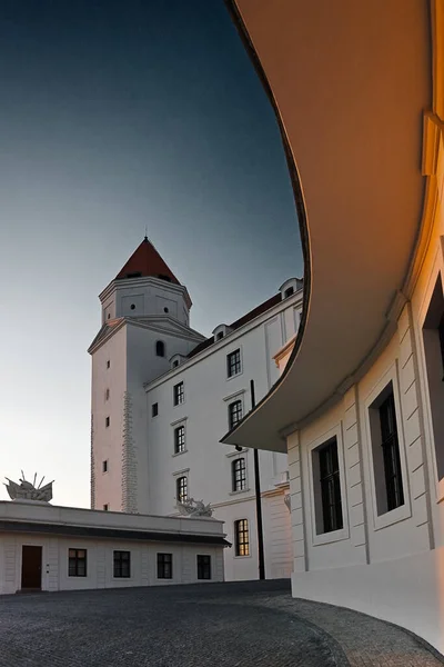 Castelo Bratislava Detalhe Torre Bratislava Eslováquia — Fotografia de Stock