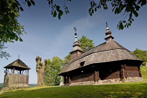 Church Michael Archangel Wooden Greek Catholic Church Village Inovce Slovakia — Stock Photo, Image